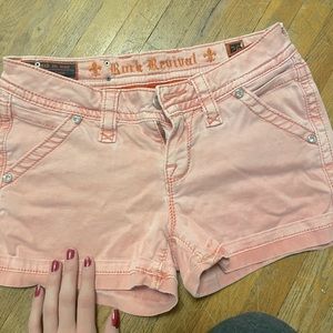 Women’s rock revival jean shorts
